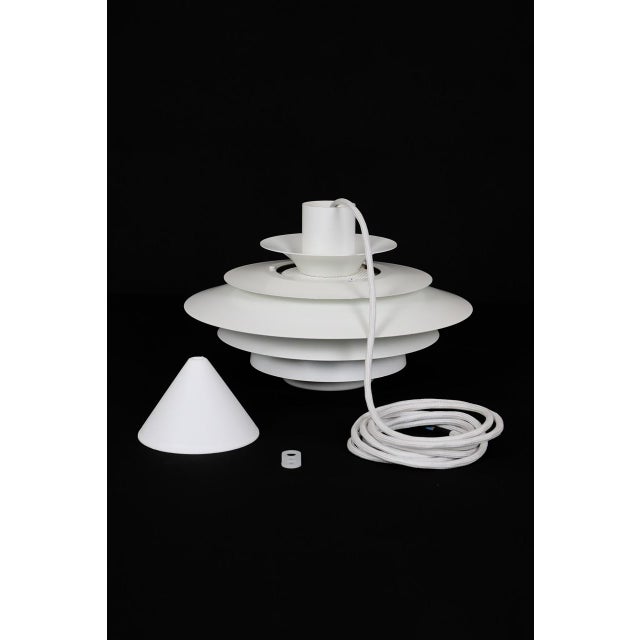 Danish Verona Multilayer Pendant Lamp by Kurt Wiborg for Jeka, 1970s For Sale - Image 3 of 13