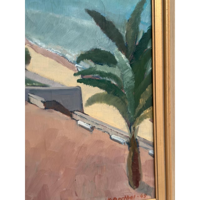 K. Berthel, Motif from Italy, 1949, Oil Painting on Canvas, Framed For Sale - Image 7 of 18
