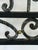 Black Forged Iron Canopy Queen Four Poster Bed With Scrollwork and Brass Finials For Sale - Image 8 of 10