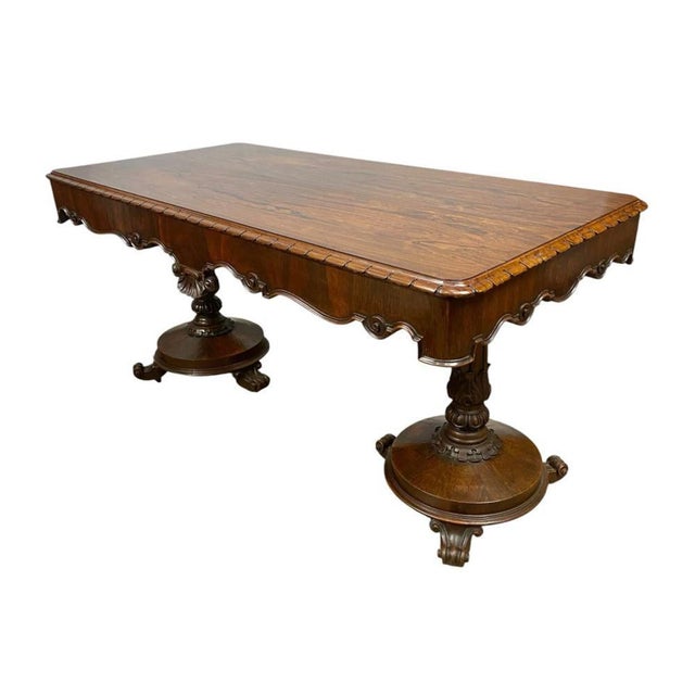 William IV Desk in Mahogany, 1840 For Sale - Image 9 of 12