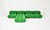 Modular sofa in green fabric. It consists of 5 pieces. Seat height: 35 cm. Dimensions of one piece: h: 65 cm w: 93 cm d:...
