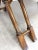 Vintage Brandt Campaign Style X-Base Writing Desk With Brass Details For Sale - Image 9 of 14