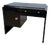 Small Art Deco Desk in Black Lacquer, Nickel, and Bird's Eye Maple, France, 1930s For Sale