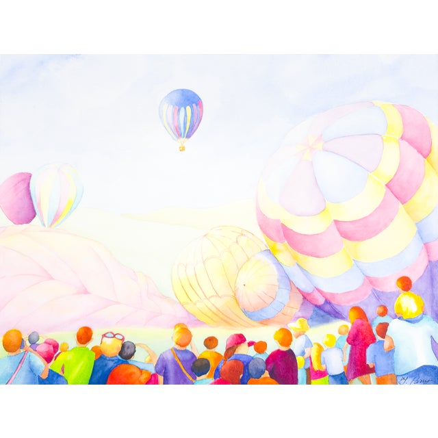 Why This Work Matters Parry captures the shared wonder of a crowd watching enormous balloons transform from earthbound...