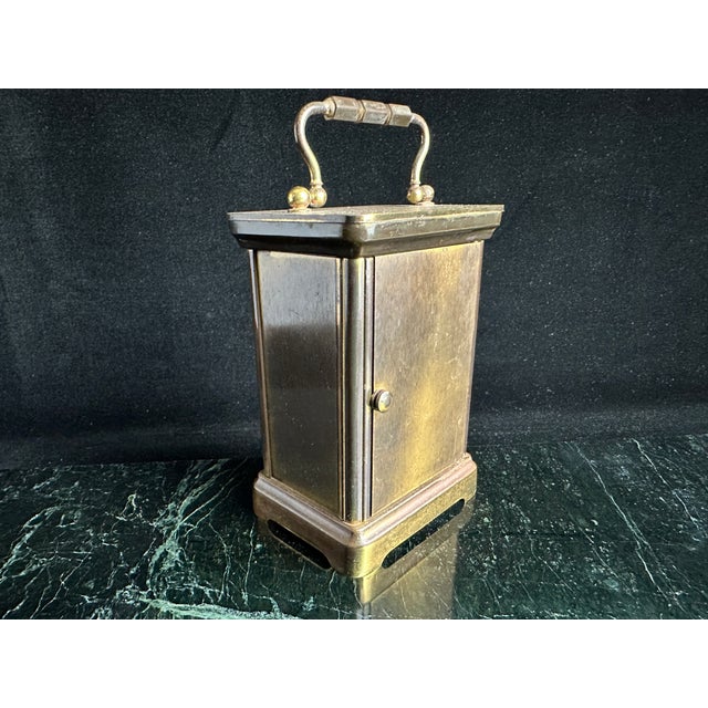 Mid 20th Century Mid 20th Century Tiffany & Co. Brass Carriage Clock For Sale - Image 5 of 10