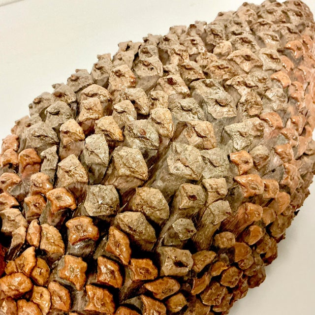 Wood 1950s Arts & Crafts Boho Chic Pine Cone/Paper Mache’ Duck Decoy For Sale - Image 7 of 16