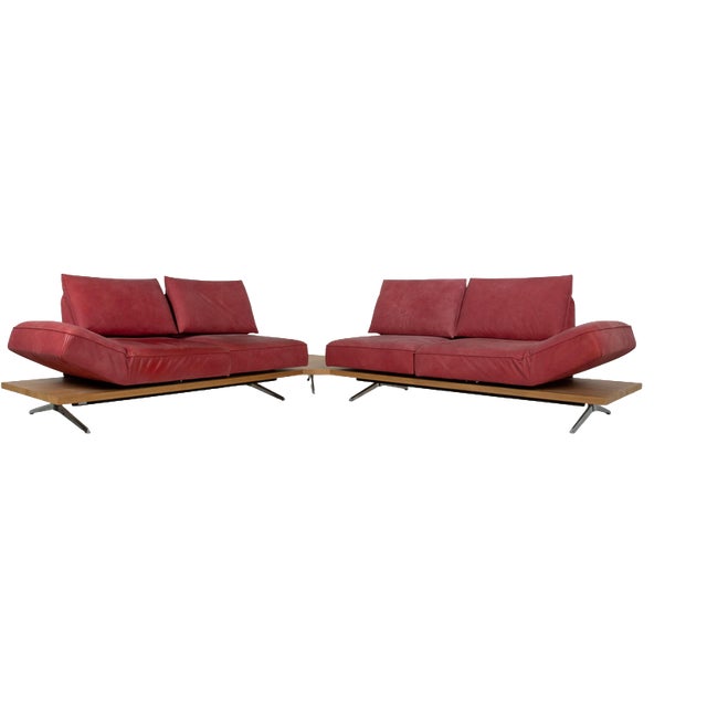 Phoenix Leather Corner Sofa from Koinor For Sale