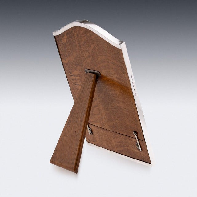 Antique 20th Century English Silver Golfing Photo Frame from Mappin & Webb, 1916 For Sale - Image 6 of 11