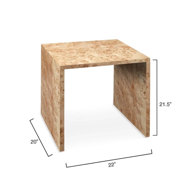 Traditional Jamie Young Bedford Burl Wood Nesting Tables in Natural - Set of 2 For Sale - Image 3 of 8