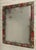 Glass Early Painted and Decoupage Mirror Red For Sale - Image 7 of 9