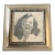 1940’s Original Female Portrait Charcoal Drawing Tabletop Frame For Sale