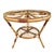 Magnificent double-tiered rattan table. Handcrafted in the south of France, Avignon region.