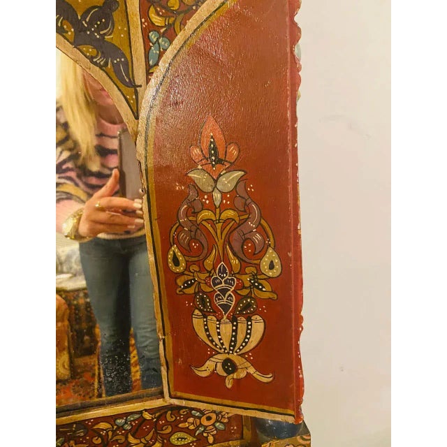 1960s Handmade Moucharabeih Moroccan Mirror With Two Doors For Sale - Image 12 of 13