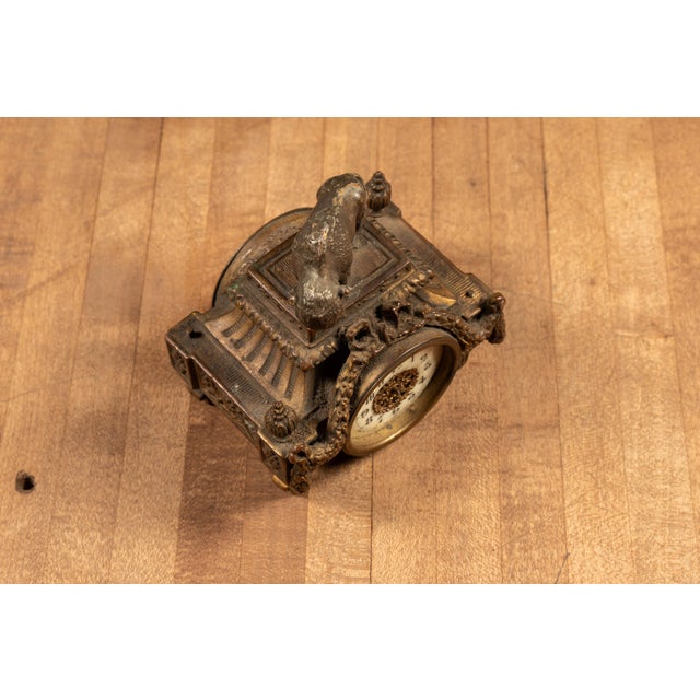 Early 20th Century Art Nouveau Mantle Clock For Sale - Image 4 of 8