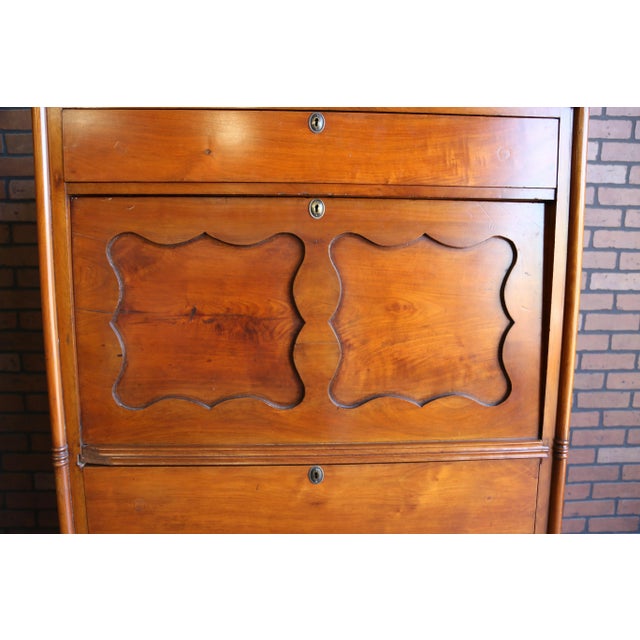 French Antique Biedermeier Style Secretary Desk ~ Chest of Drawers For Sale - Image 3 of 13