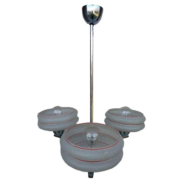 Vintage Type 503/3 Chandelier from Lidokov, 1950s For Sale