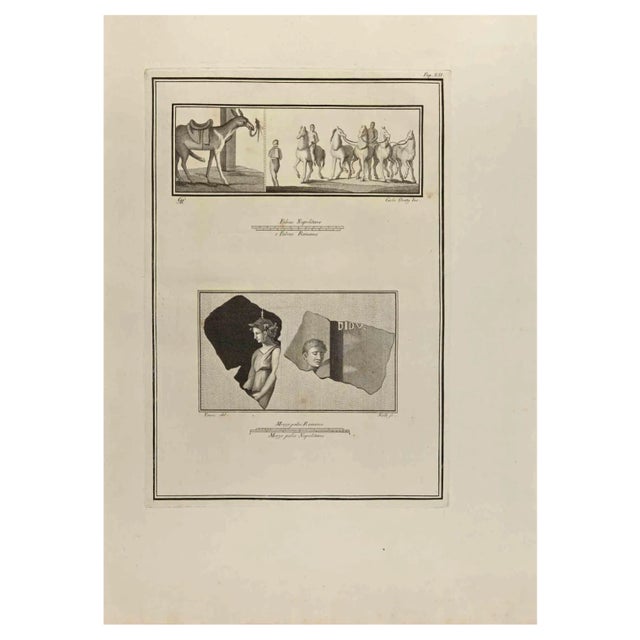 Carlo Nolli, Life In Roman Empire Fresco, Etching, 18th Century For Sale