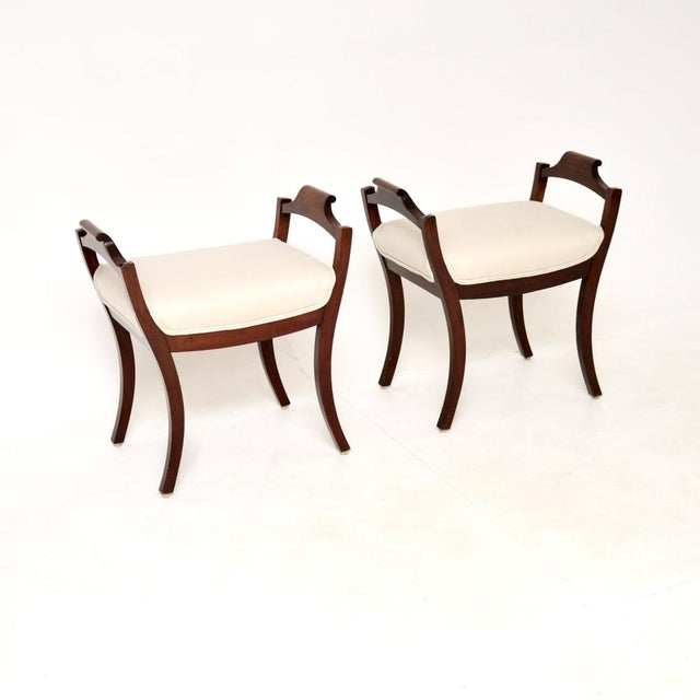 1900 - 1909 Antique Swedish Stools, 1900s, Set of 2 For Sale - Image 5 of 9
