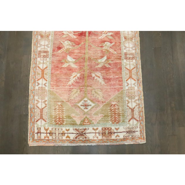 Antique Zabihi Collection Turkish Small Rug For Sale - Image 4 of 6