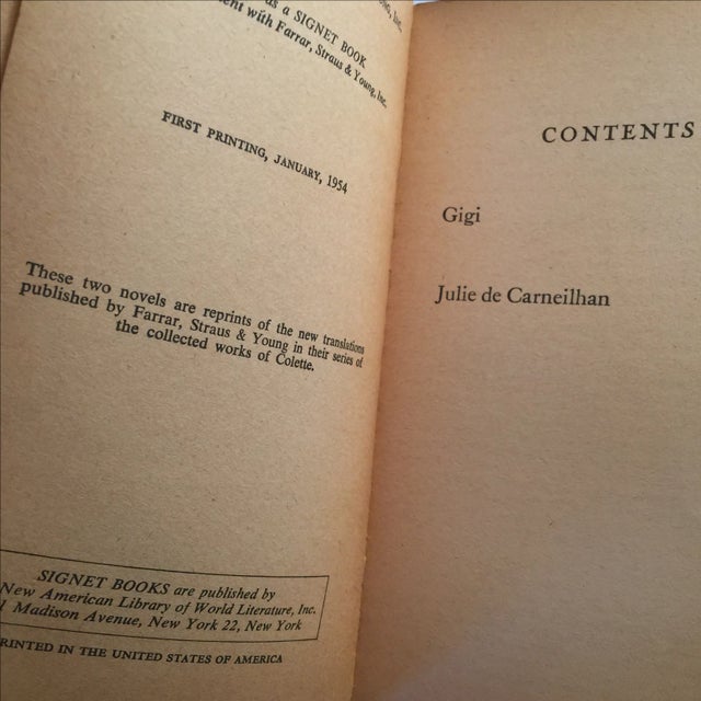 Gigi and Julie De Carneilhan Colette 1954 For Sale - Image 5 of 5