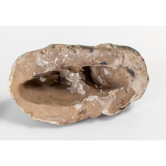 Mid-Century Modern Abstract Verdigris Green and Red Peachbloom Glazed Bull Sculpture For Sale - Image 12 of 12