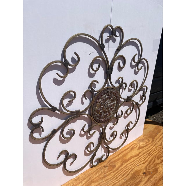 Mexican Vintage Rustic Celtic Sun Wall or Garden Art Sculpture Spanish For Sale - Image 3 of 5