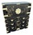 Chinese Black and Gold and Hand Painted Armoire/Chest of Drawers For Sale
