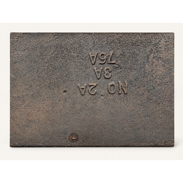 Late 19th Century Antique Portland Stove Foundry No 76 Cast Iron Franklin Fireplace Georgetown DC For Sale - Image 5 of 16
