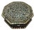 Handmade Octagonal Mother of Pearl Wooden Jewelry Box 8 Inch For Sale