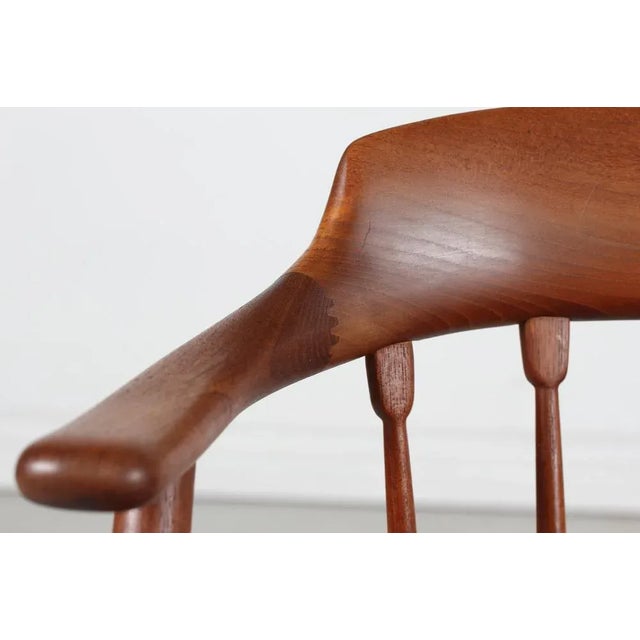 Set of Danish Modern Teak Armchairs in the style of Illum Wikkelsø, Denmark, 1960s For Sale - Image 9 of 11