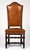 French Six Louis XIII Style Leather Dining Chairs For Sale - Image 3 of 9