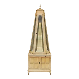 1960s Mid Century Modern Display Cabinet - Obelisk Form
