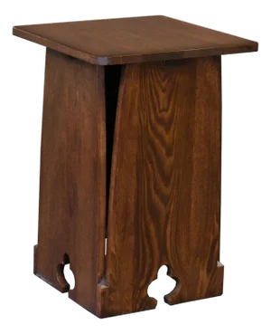 Mission Oak Tabouret Side Table - Walnut (W1)