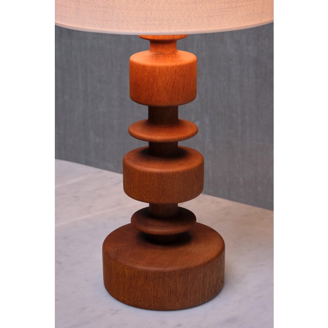 Sculptural Oak Table Lamp Model 762 by Hans Bergström for Ateljé Lyktan, Sweden, 1960s For Sale - Image 11 of 14