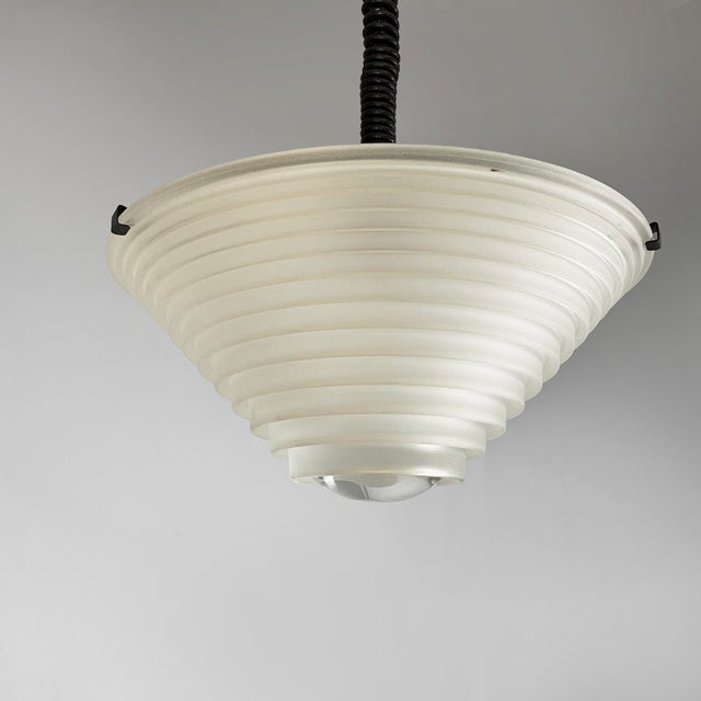 1970s Italian Modern Egina Pendant in Glass by Angelo Mangiarotti for Artemide, 1970s For Sale - Image 5 of 15