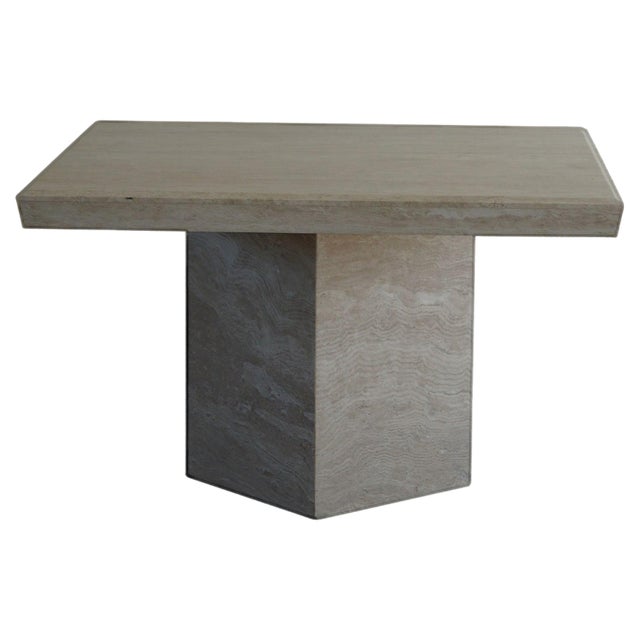 Scandinavian Marble Dining Table, 1980s For Sale