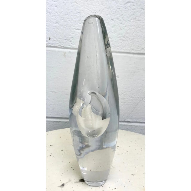 Timo Sarpaneva for Iittala Blown Glass Orchid Vase For Sale - Image 9 of 11
