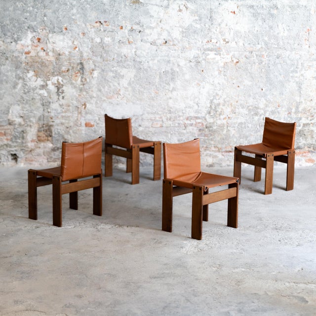 Monk Chairs by Afra & Tobia Scarpa, 1973, Set of 4 For Sale - Image 13 of 13