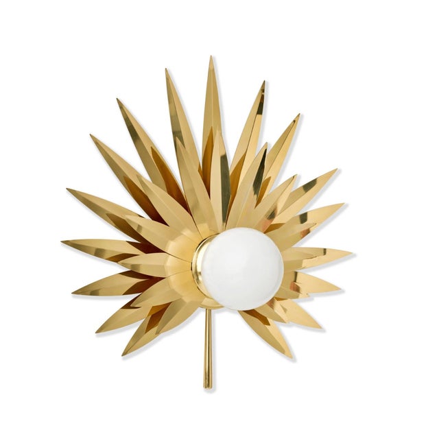 Infuse your interior with an air of tropical regality. Designed and hand-crafted in Istanbul, this sconce reimagines the...