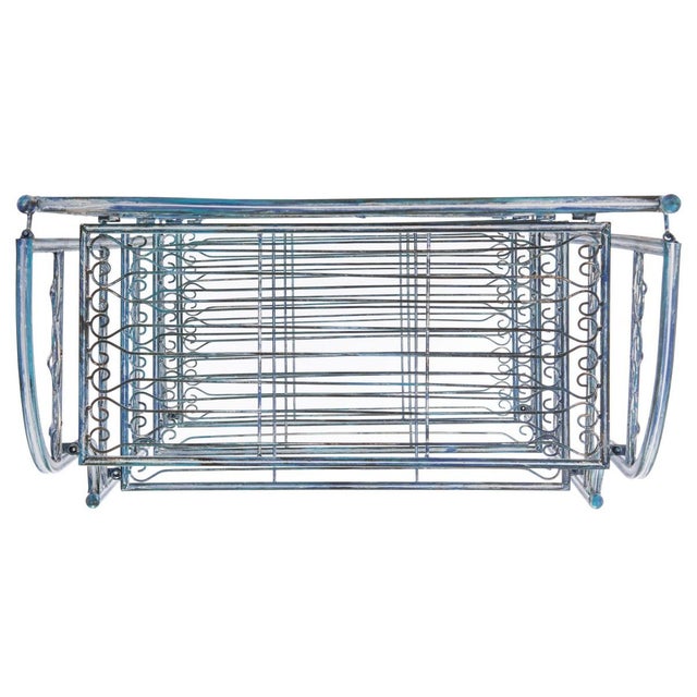 Amaris 4 Tier Shelf - Mossy Blue For Sale - Image 9 of 11