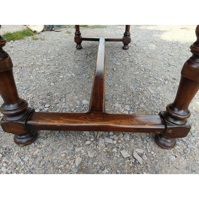 Beech Farmhouse Table, 1940s For Sale - Image 15 of 18