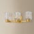 Traditional Mitzi Danae 18 in. 3 Light Bath and Vanity in Aged Brass Finish For Sale - Image 3 of 7