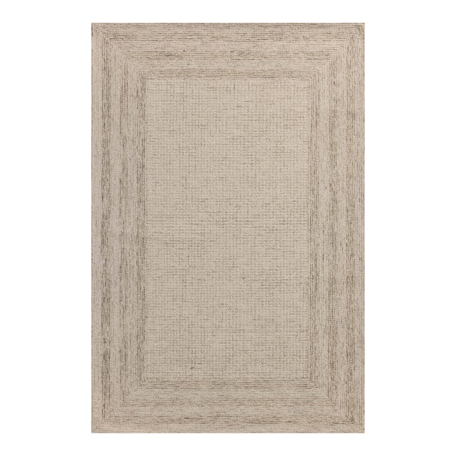Amber Lewis x Loloi Windsor Ivory / Stone 9'-3" x 13' Area Rug For Sale