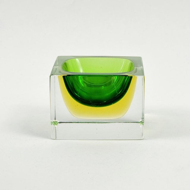 Mid-Century Modern Mid-Century Modern Sommerso Murano Glass Catchall by Flavio Poli for Seguso Vetri Darte, Italy, 1970s For Sale - Image 3 of 8