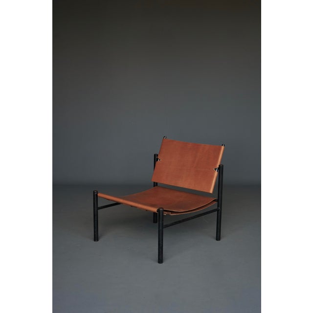 Lounge Chair in Metal and Leather from Wim den Boon, 1960s For Sale - Image 13 of 18