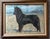 Impressionist Vintage Large Framed Pastel Portrait of Black German Shepherd For Sale - Image 3 of 7