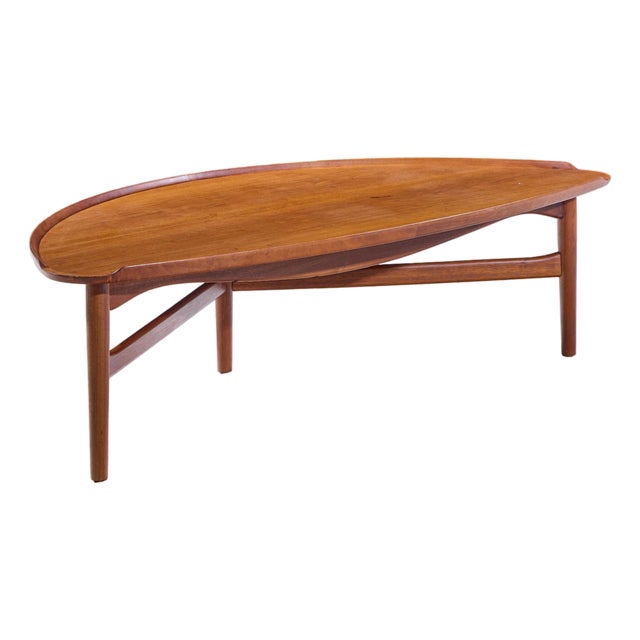 Finn Juhl for Baker Model 521 Mid Century Danish Teak Coffee Table For Sale