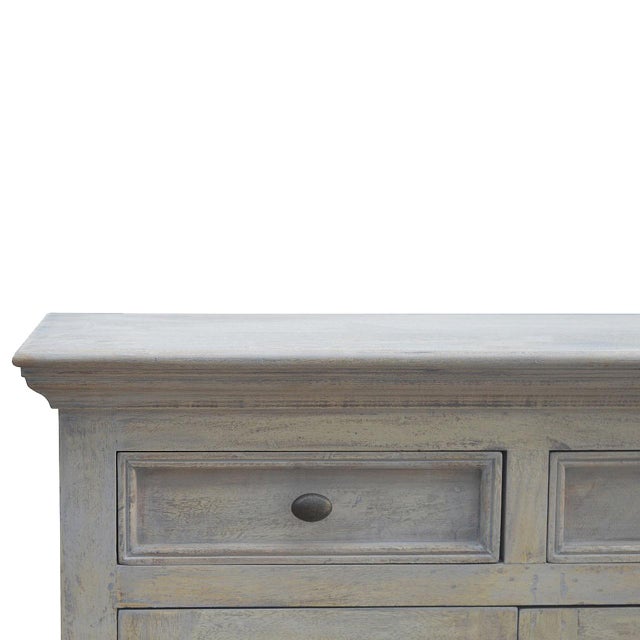 Modern Weathered Glazed Buffet With Ample Storage For Sale - Image 3 of 8