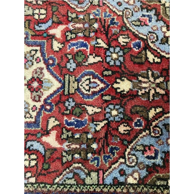 1980s Old Persian Hamadan Rug 2x3 For Sale - Image 9 of 9