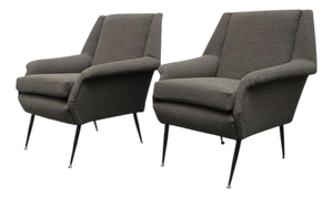 Vintage Lounge Chairs, 1950s, Set of 2